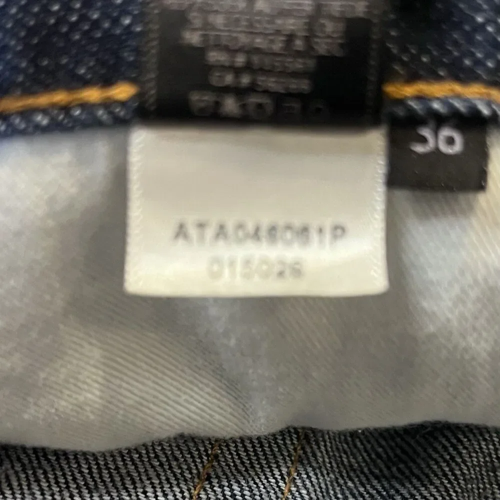 Seven For All Mankind Austyn Jeans Mens Size 36x32 Straight Leg Dark Wash